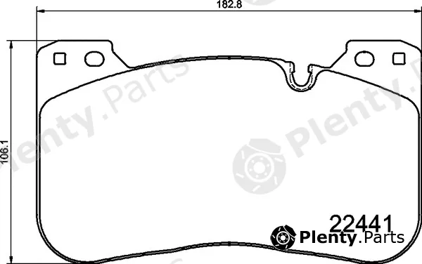 Brembo P06100 — Brake Pad Set, disc brake PRIME LINE