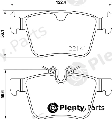 Brembo P86029 — Brake Pad Set, disc brake PRIME LINE