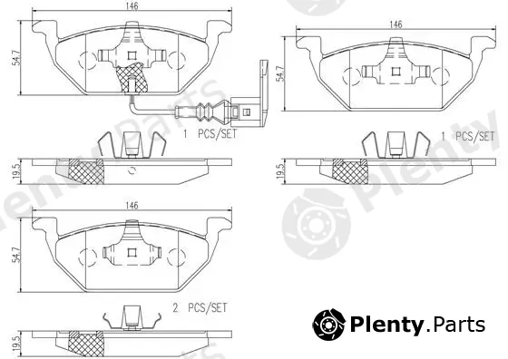 Brembo P85072N — Brake Pad Set, disc brake PRIME LINE - Ceramic