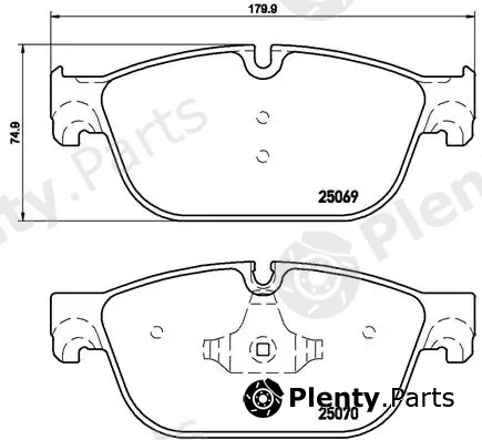 Brembo P61115 — Brake Pad Set, disc brake PRIME LINE