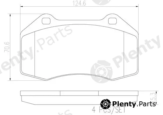 Brembo P68036N — Brake Pad Set, disc brake PRIME LINE - Ceramic