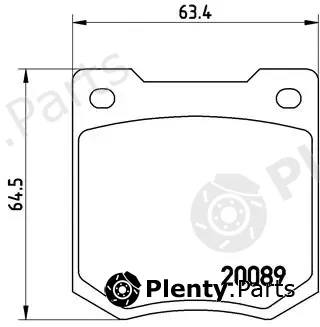 Brembo P24003 — Brake Pad Set, disc brake PRIME LINE