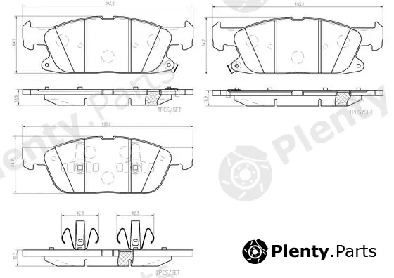 Brembo P24188N — Brake Pad Set, disc brake PRIME LINE - Ceramic
