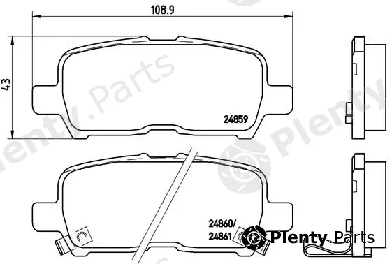 Brembo P07001 — Brake Pad Set, disc brake PRIME LINE