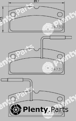 Brembo P62001 — Brake Pad Set, disc brake PRIME LINE