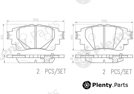 Brembo P83174N — Brake Pad Set, disc brake PRIME LINE - Ceramic