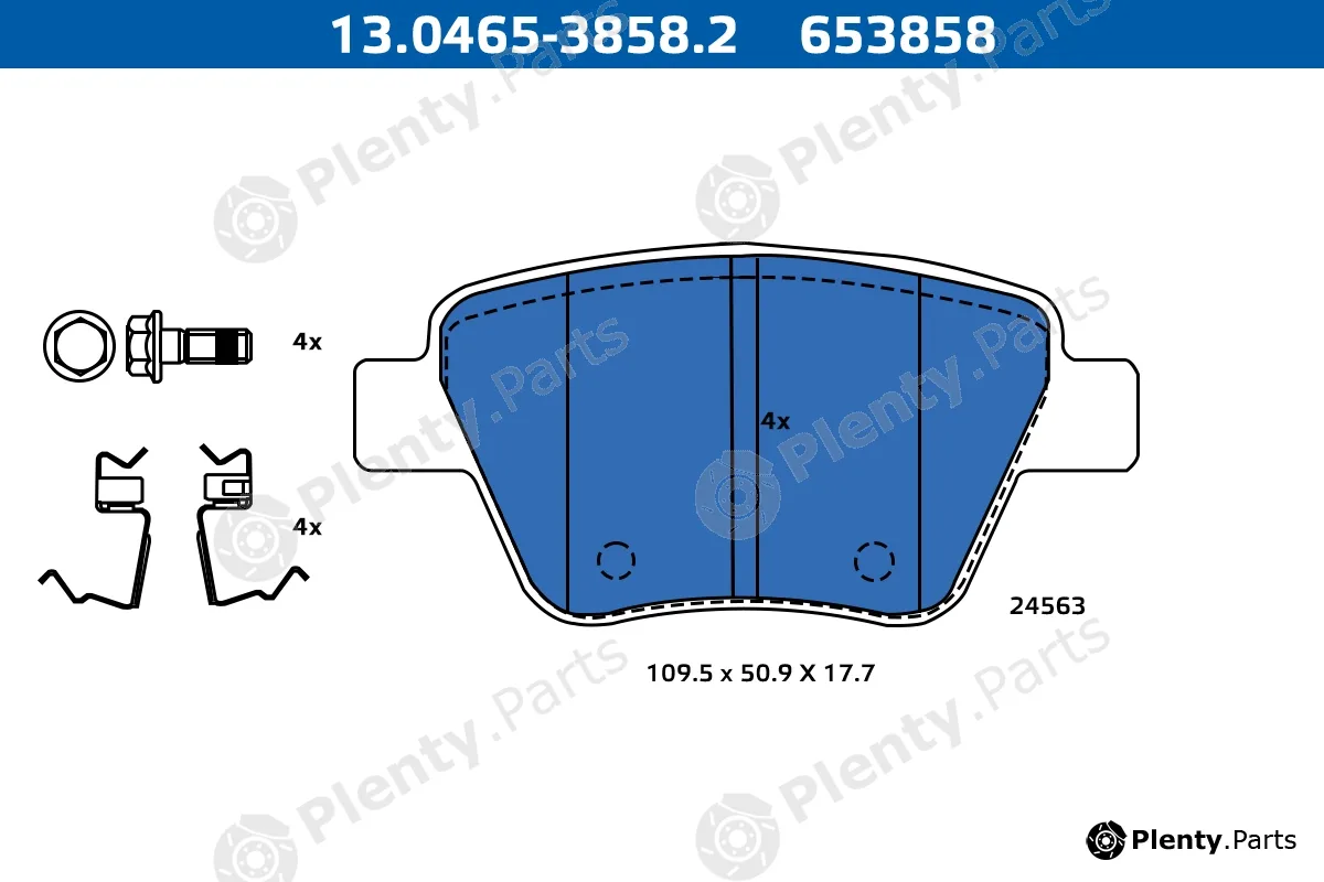 Ate-Apac 13.0465-3858.2 — Brake Pad Set, disc brake