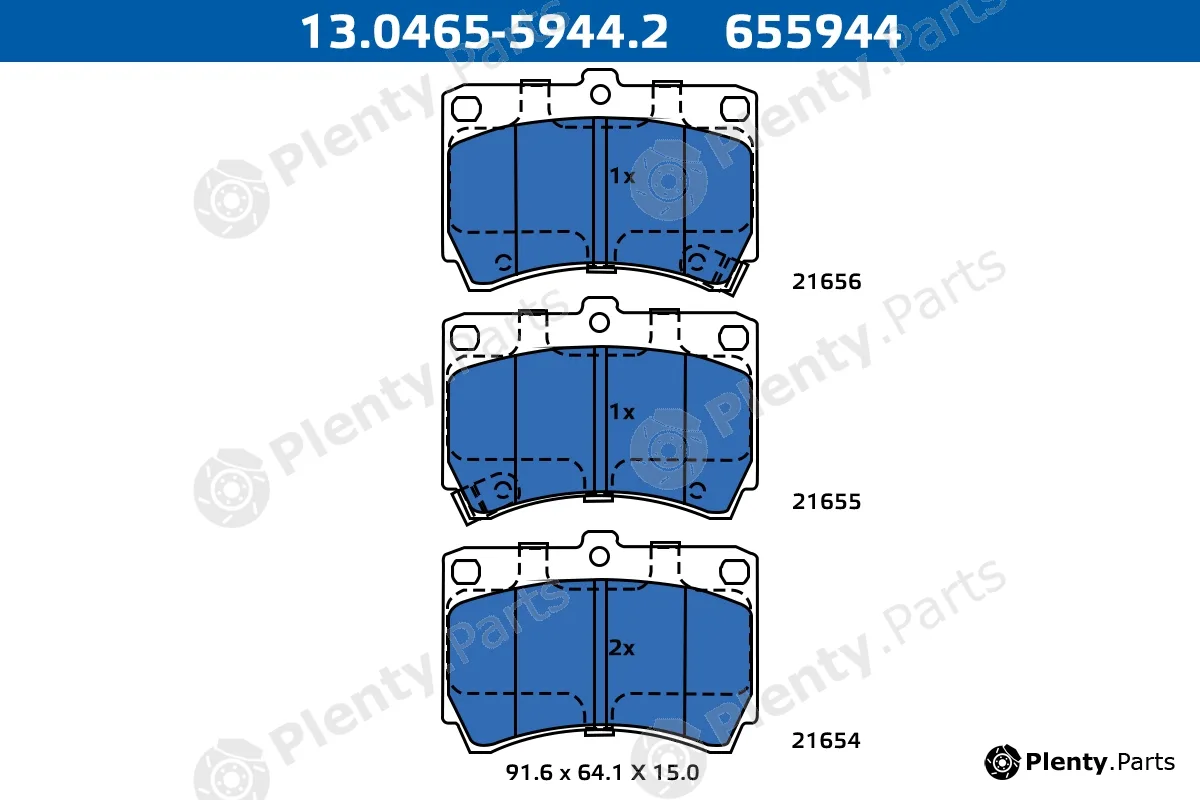 Ate-Apac 13.0465-5944.2 — Brake Pad Set, disc brake