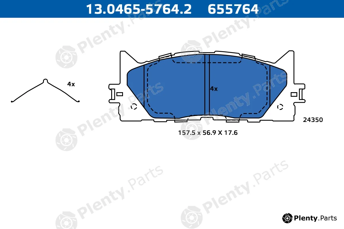 Ate-Apac 13.0465-5764.2 — Brake Pad Set, disc brake