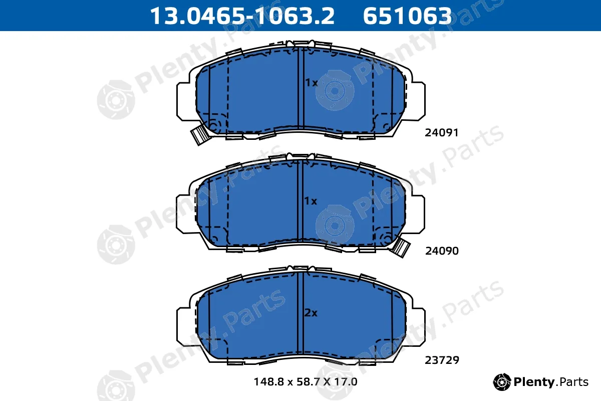 Ate-Apac 13.0465-1063.2 — Brake Pad Set, disc brake