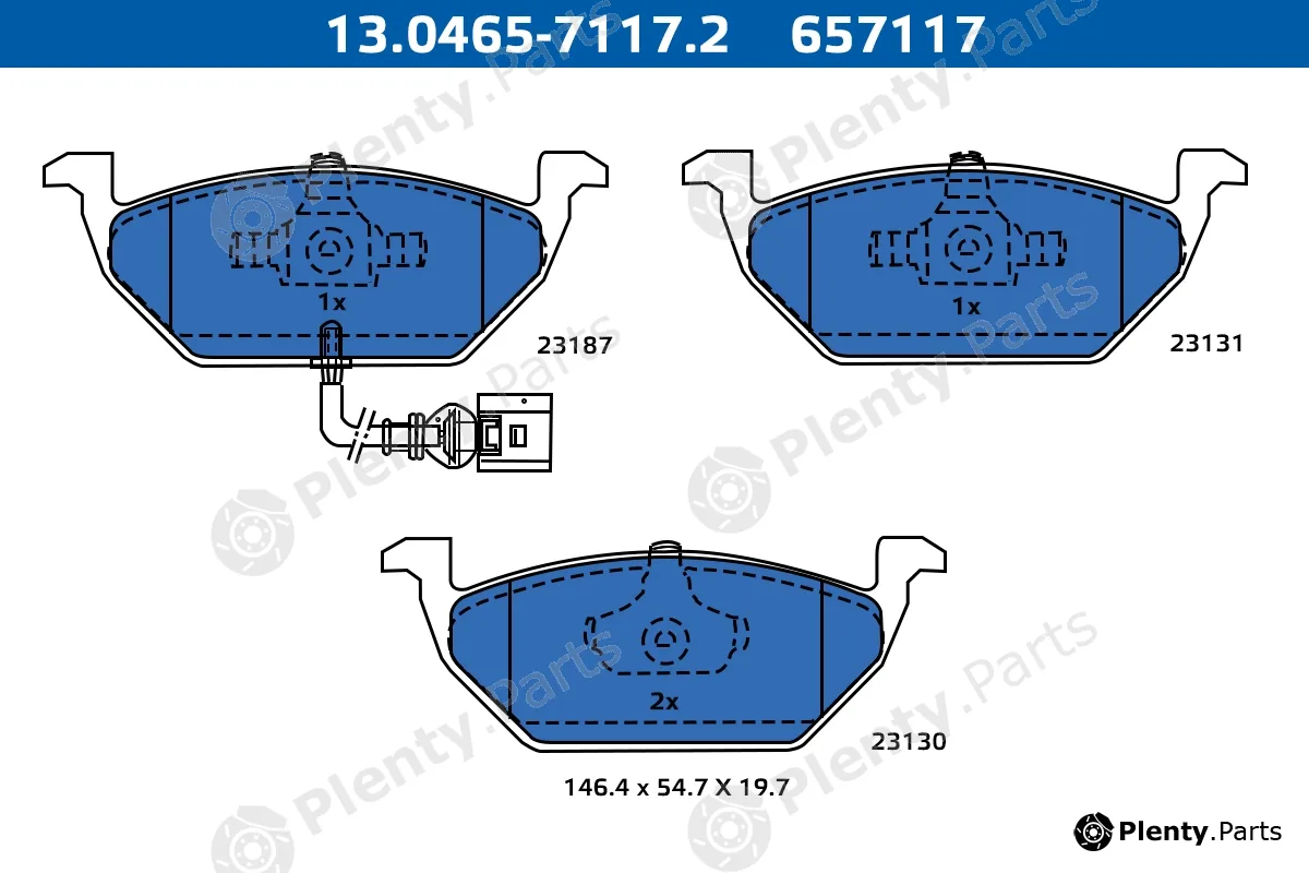 Ate-Apac 13.0465-7117.2 — Brake Pad Set, disc brake