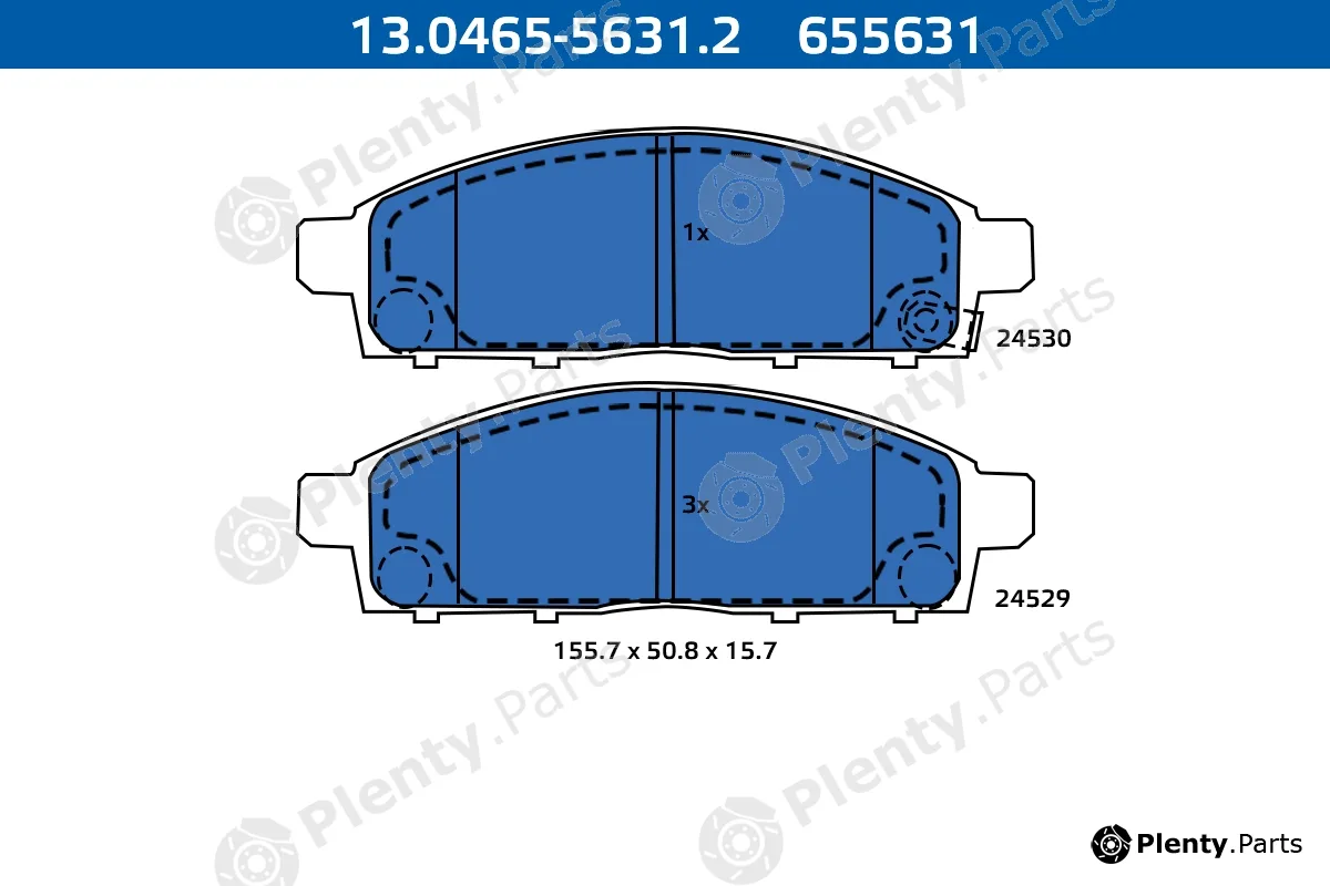Ate-Apac 13.0465-5631.2 — Brake Pad Set, disc brake