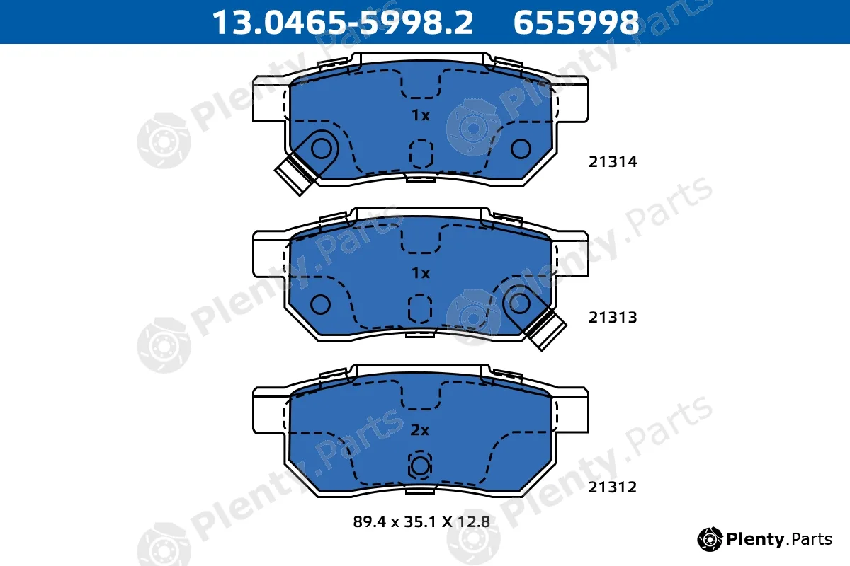 Ate-Apac 13.0465-5998.2 — Brake Pad Set, disc brake