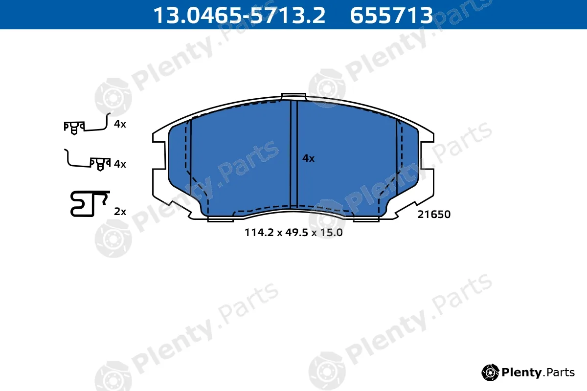 Ate-Apac 13.0465-5713.2 — Brake Pad Set, disc brake