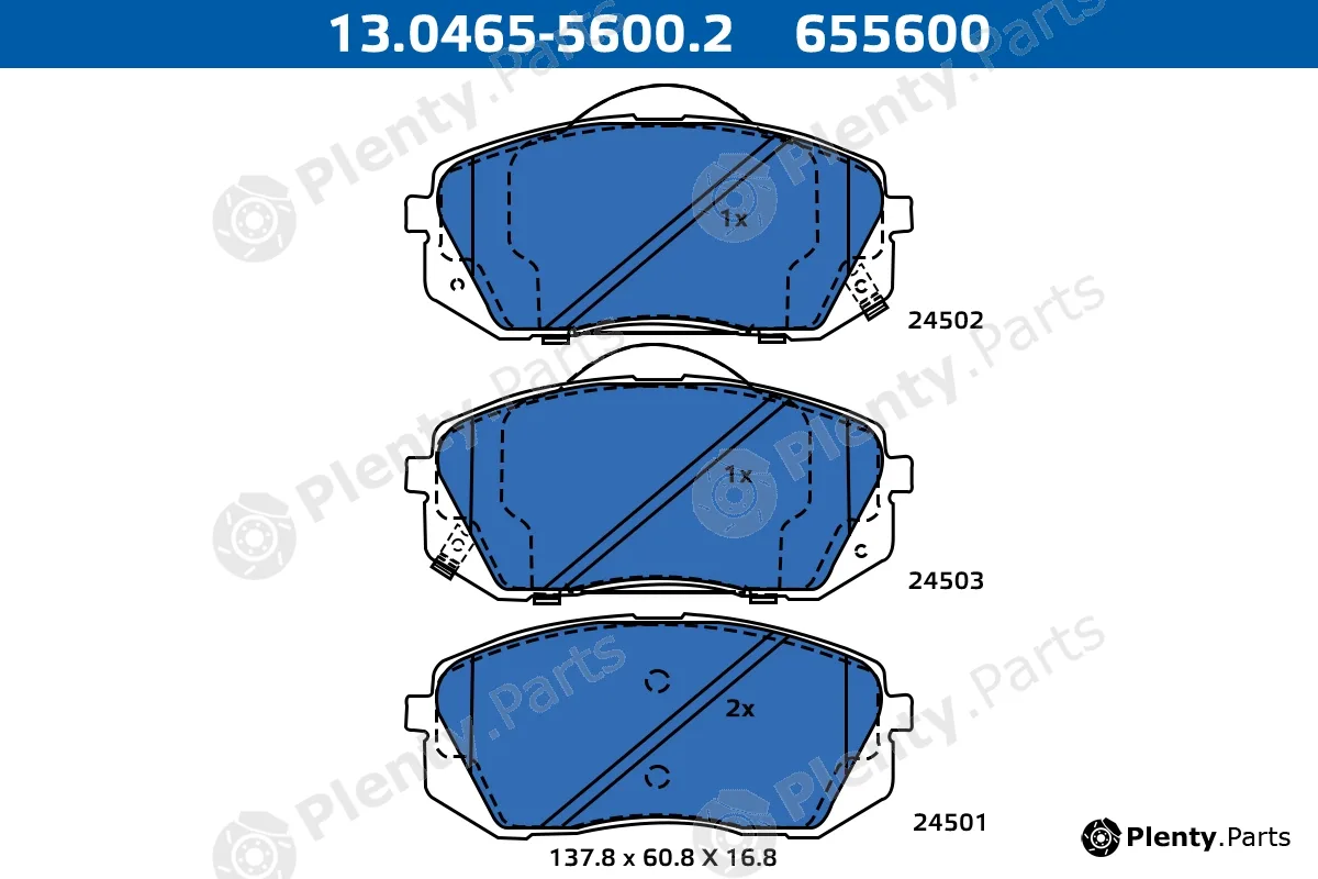 Ate-Apac 13.0465-5600.2 — Brake Pad Set, disc brake