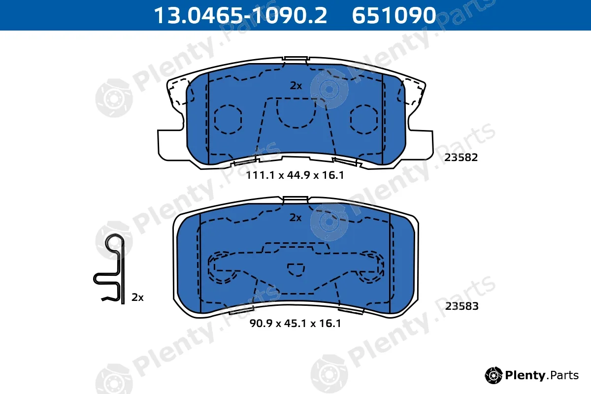 Ate-Apac 13.0465-1090.2 — Brake Pad Set, disc brake