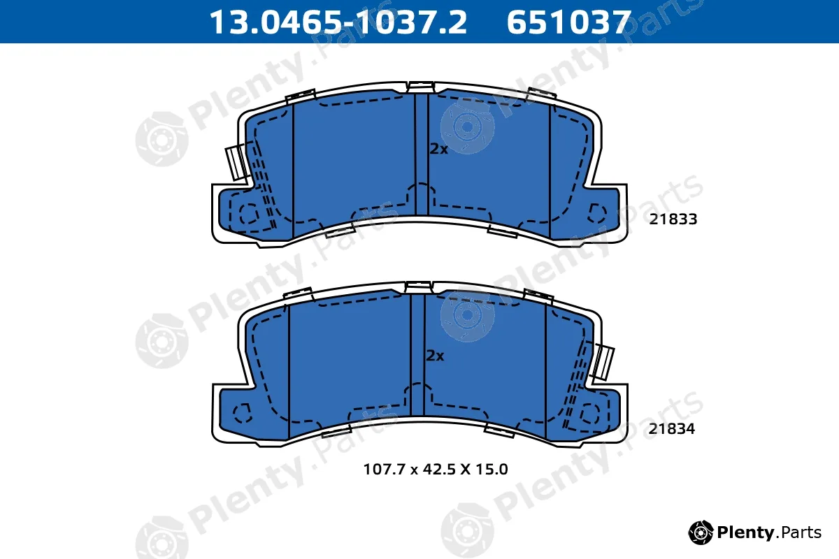 Ate-Apac 13.0465-1037.2 — Brake Pad Set, disc brake