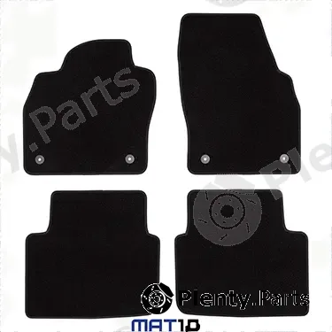 MAT10 000091SV001 — Floor Mat Set Black-Line