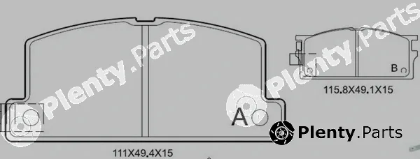 Movelex M01836 — Brake Pad Set, disc brake