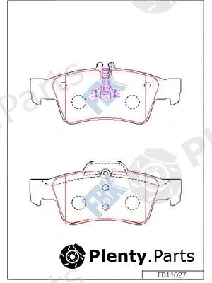 FBK FD11027 — Brake Pad Set, disc brake