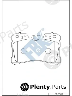 FBK FD2869 — Brake Pad Set, disc brake