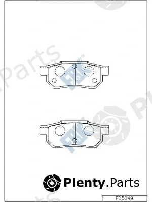 FBK FD5049 — Brake Pad Set, disc brake