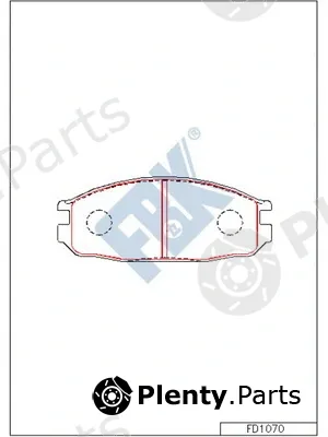 FBK FD1070 — Brake Pad Set, disc brake