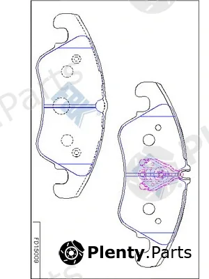 FBK FD15009 — Brake Pad Set, disc brake