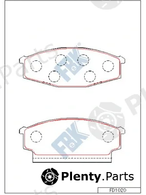 FBK FD1020 — Brake Pad Set, disc brake