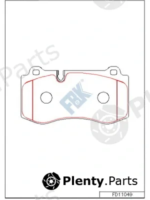 FBK FD11049 — Brake Pad Set, disc brake