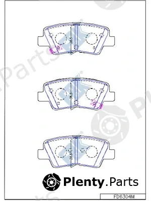 FBK FD6304M — Brake Pad Set, disc brake