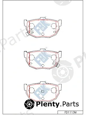 FBK FD1113M — Brake Pad Set, disc brake