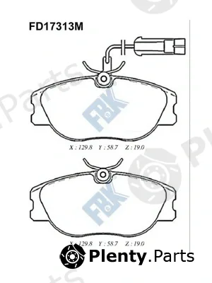 FBK FD17313M — Brake Pad Set, disc brake