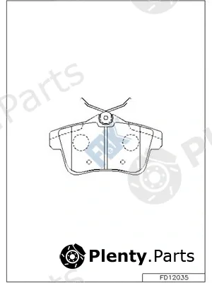 FBK FD12035 — Brake Pad Set, disc brake
