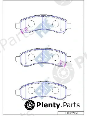 FBK FD0822M — Brake Pad Set, disc brake