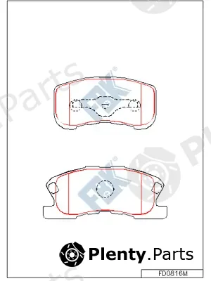 FBK FD0816M — Brake Pad Set, disc brake