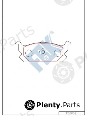 FBK FD0002 — Brake Pad Set, disc brake