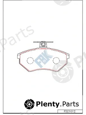 FBK FD21012 — Brake Pad Set, disc brake
