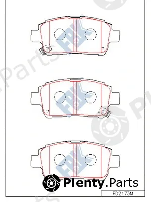FBK FD2173M — Brake Pad Set, disc brake
