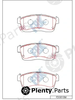 FBK FD0818M — Brake Pad Set, disc brake