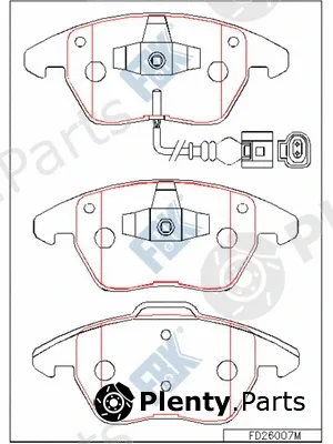 FBK FD26007M — Brake Pad Set, disc brake