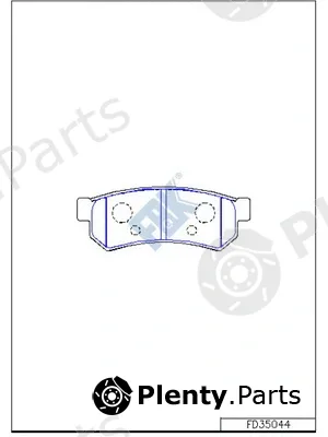 FBK FD35044 — Brake Pad Set, disc brake