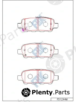 FBK FD1244M — Brake Pad Set, disc brake