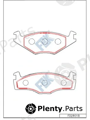 FBK FD26018 — Brake Pad Set, disc brake