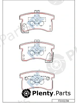 FBK FD0023M — Brake Pad Set, disc brake