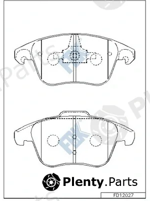 FBK FD12027 — Brake Pad Set, disc brake