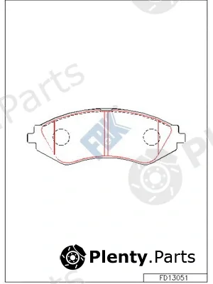 FBK FD13051 — Brake Pad Set, disc brake
