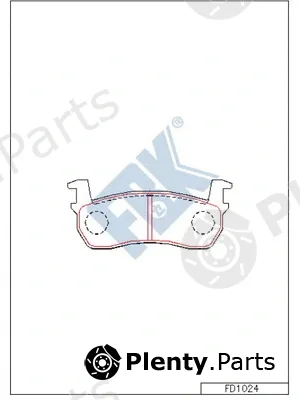 FBK FD1024 — Brake Pad Set, disc brake
