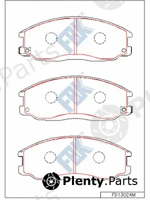 FBK FD13024M — Brake Pad Set, disc brake