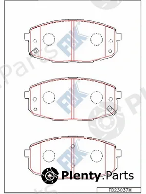 FBK FD23037M — Brake Pad Set, disc brake